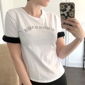 Zara textured tee
